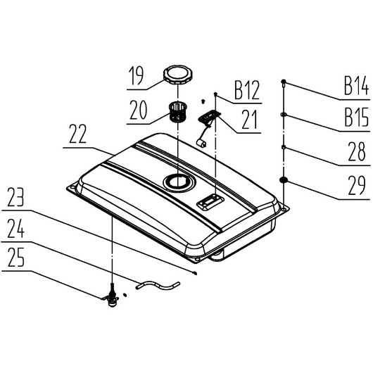 Топливный бак GG6500